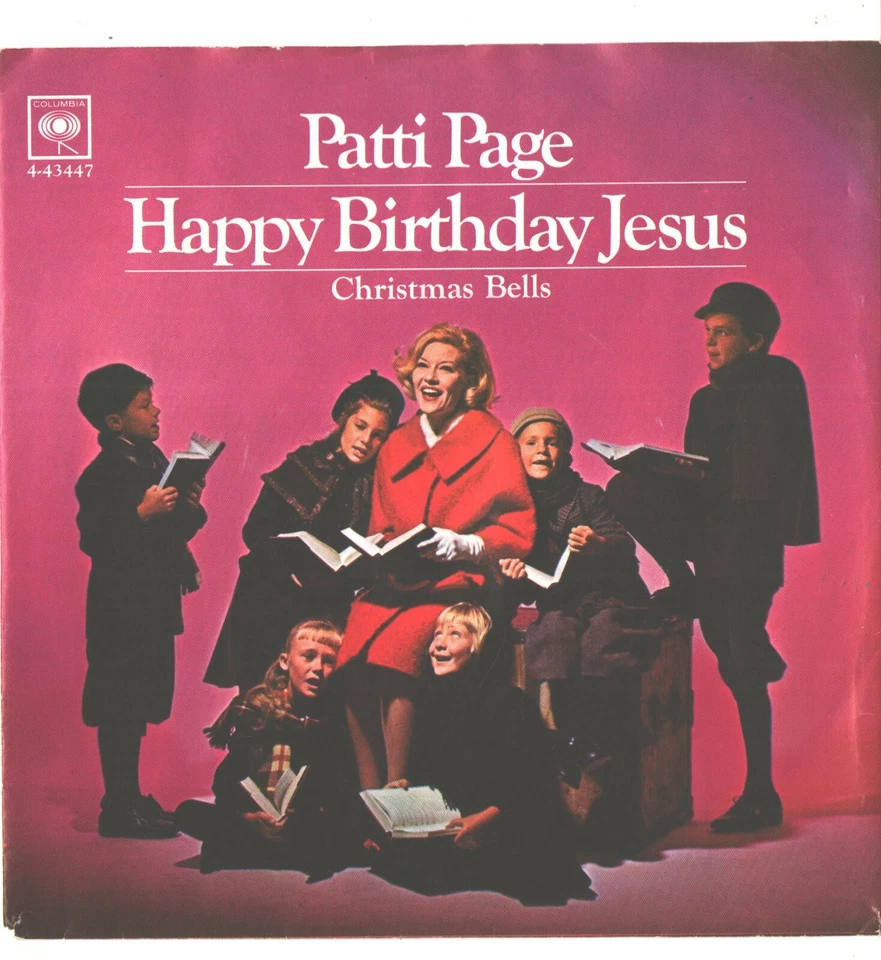 PATTI PAGE--PICTURE SLEEVE ONLY--(HAPPY BIRTHDAY JESUS)--PS--PIC-SLV Foto 1 de 1