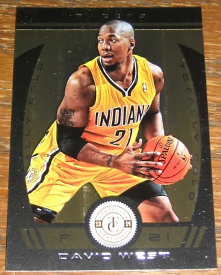 Oro Panini 2013-14 totalmente certificado David West #/25 Foto 1 de 2