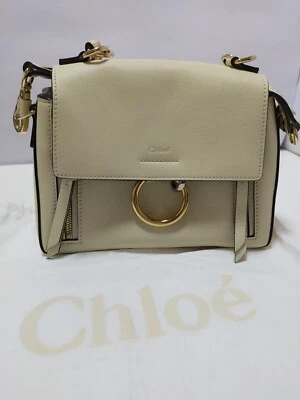 Chloe Faye day 2way Mini Handbag Leather  Shoulder Bag  Ivory color - Image 1 of 4