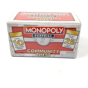 Monopoly Surprise Community Chest -RED -Rare Tokens And Surprise Token - Picture 1 of 5