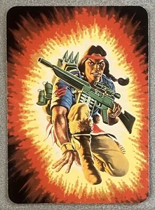Hasbro G.I. 1986 Tarjeta de acción Joe Serie 1 # 14 Spirit Tracker ARAH - Imagen 1 de 2
