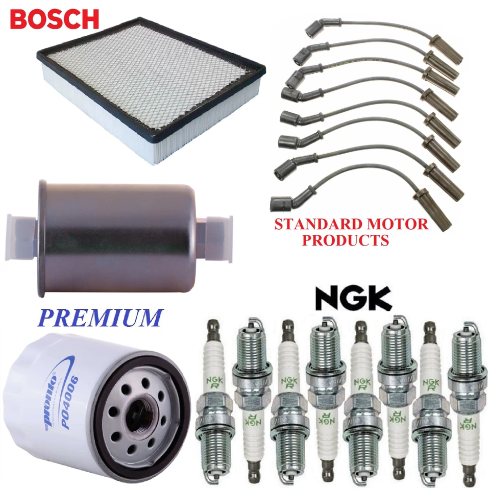 Kit de afinación filtros tapones de cable aptos para GMC YUKON XL 1500 5,3 L; BOBINA CUADRADA DE GAS 03-05 Foto 1 de 1