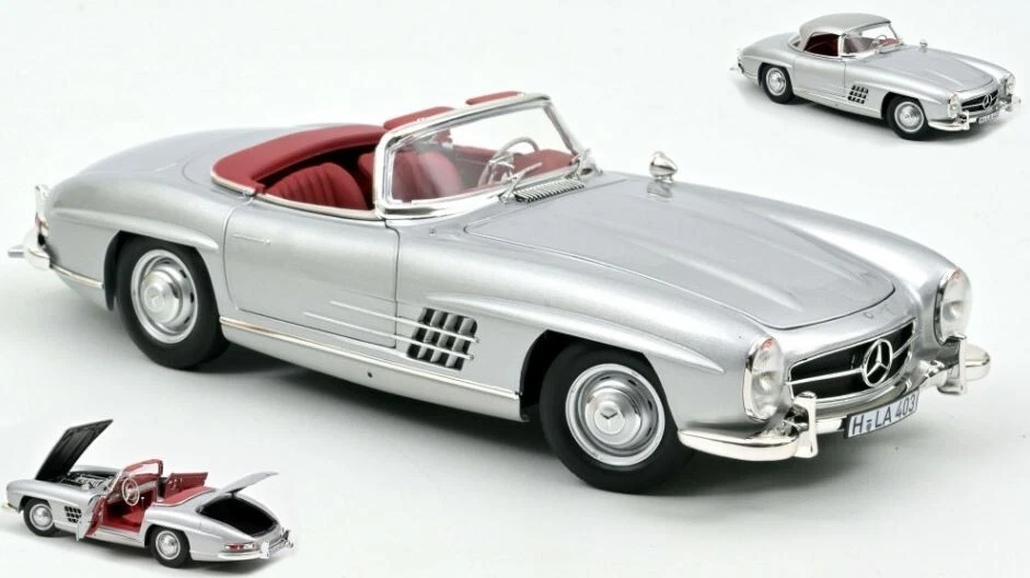 Norev 1:18 183890 Mercedes Benz 300 SL Roadster 1957 Silver NEW - Immagine 1 di 1