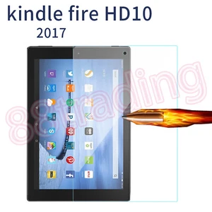 TEMPERED GLASS SCREEN PROTECTOR FOR ALL NEW AMAZON KINDLE FIRE 10 2017 TABLET - Picture 1 of 5