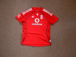 Adidas Retro England 1 day International Cricket Shirt/top/jersey/ladies size 14 - Picture 1 of 1