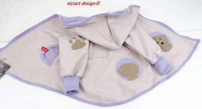 niciart design ♥ SOFTSHELLJACKE ♥ SOFTSHELL JACKE ♥MÄDCHENJACKE PUPPY - Bild 1 von 4