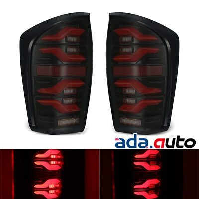 For 16-21 Toyota Tacoma LUXX-Series LED Tail Lights Repalcement Black-Red - Image 1 of 4