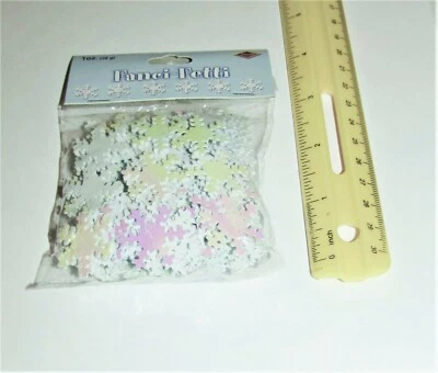 Opalescent Snowflakes Confetti #20635op, 1 oz/pk, Winter Confetti, Snowflakes - Image 1 of 4