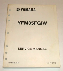 Yamaha 2007-2011 Grizzly 350 IRS manual de servicio Yfm350 Yfm350fgi - Imagen 1 de 5