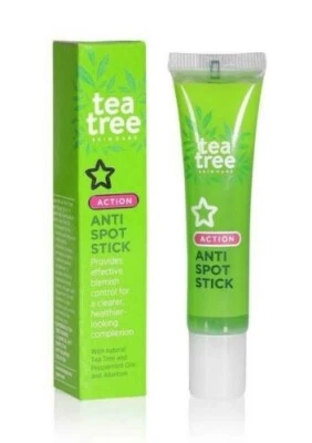 Tea Tree Anti-Spot Stick for Blemish Control/Acne/Spots, Cruelty-Free, Superdrug
