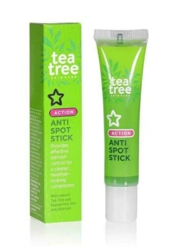 Tea Tree Anti-Spot Stick for Blemish Control/Acne/Spots, Cruelty-Free, Superdrug