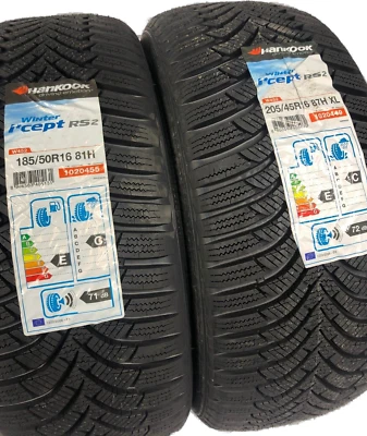 Winterreifen smart fortwo forfour 453 Hankook W452 185 50, 205 45 R16 - Bild 1 von 4