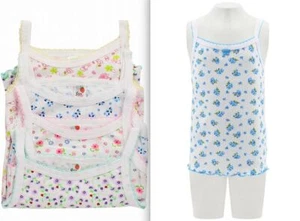 4pk Girls Spaghetti Straps Tank Tops Undershirts Toddler Preteen Size: 1~12 - Picture 1 of 9