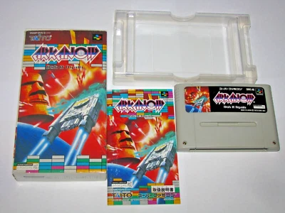 Arkanoid Doh it Again Super Famicom SFC Japan import + Box manual US Seller - Image 1 of 4
