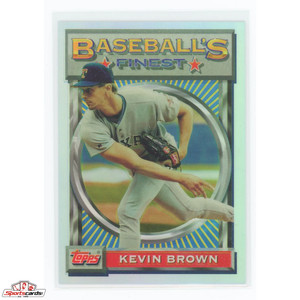 1993 Topps Finest Kevin Brown Refractor #134 Texas Rangers