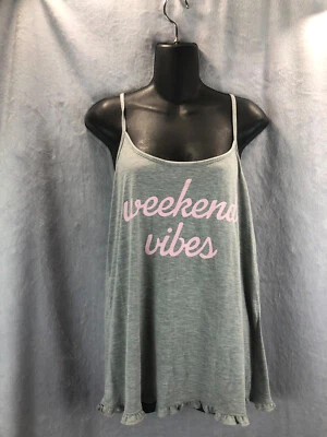 Женская кукла Xhilaration пижама большой серый топ для сна выходные вибрации - Изображение 1 из 4