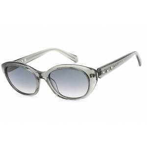 Swarovski Women's Sunglasses Transparent Dark Grey Plastic Oval Frame SK0384 20B