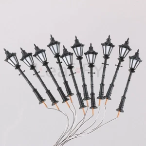 10pcs 1:50 LED Courtyard Lamp Street Lamp Model Railway Model Trains Warm White - Picture 1 of 5