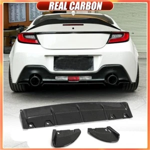  REAL CARBON Rear Bumper Diffuser Lip Spoile For Toyota GR86 Subaru BRZ 2022-24 - Picture 1 of 12