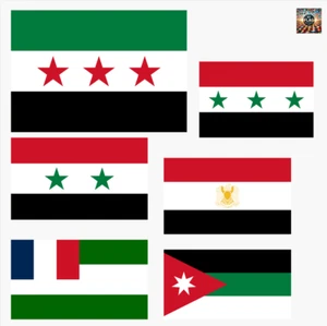 Bandera de Siria - Todas las tallas - Elige tu versión - Envío rápido y gratuito - Imagen 1 de 13