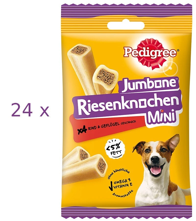 Pedigree Riesenknochen Mini mit Rind | 8 X 160g Hundesnack
