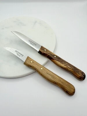 Solingen Schälmesser Küchenmesser Schneidemesser Buchenholz rostfrei - Bild 1 von 4