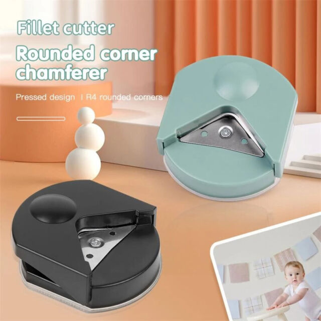 Aibecy Mini Portable Corner Rounder Punch Round Corner Trimmer Cutter 4mm for Card Photo, Size: 5.3, Black
