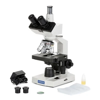 OMAX M83E Series 40-2500X Lab Trinocular Compound LED Microscope + Mech. Stage - Image 1 of 4