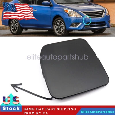 NUEVA cubierta de orificio de gancho de remolque para parachoques delantero compatible con Nissan Versa 2015-19 622A0-9KM0H Foto 1 de 4