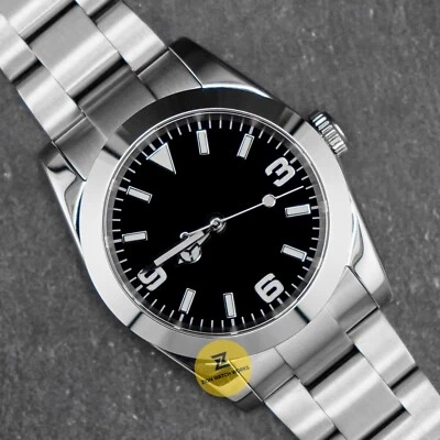 Reloj Mod Vestido Buzo Explorar 1 Negro 36 mm Hecho a Medida con Movimiento NH35 Foto 1 de 4