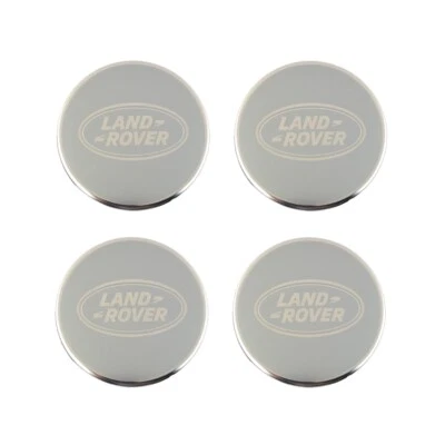 Land Range Rover Polished Silver Wheel Center Caps Genuine LR094546 - Image 1 of 3