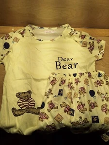 dear bear pajama set youth xl top and size 3 shorts - Picture 1 of 6
