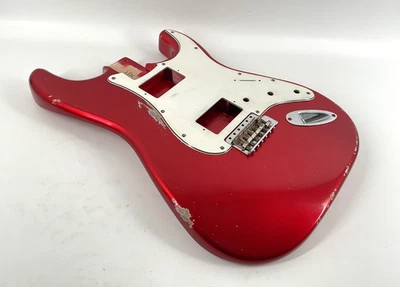 MJT Official Custom Vintage Aged Nitro Guitar Body MarkJenny VTS Candy Apple Red - Image 1 of 4