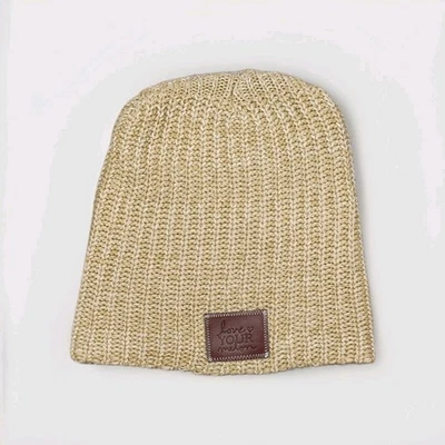 Love Your Melon Beanie Knitted Hat Mustard Yellow Winter Hat One Size - Image 1 of 4