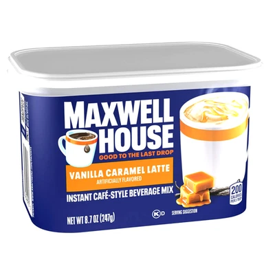 Maxwell House International Vanilla Caramel Latte 8,7 oz (paquete de 16) ~ 04/07/2026 Foto 1 de 4