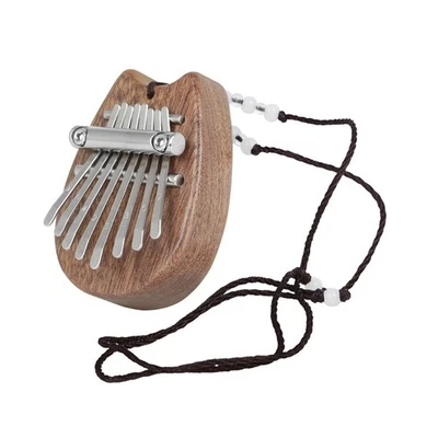 Portable 8 Keys Mini Kalimba Piano with Lanyard Finger Piano Thumb Piano - Image 1 of 4