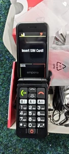 Teléfono Emporia JOY LTE Botón Grande 4G FLIP Pantalla Externa Rojo Satinado Desbloqueado - Imagen 1 de 13