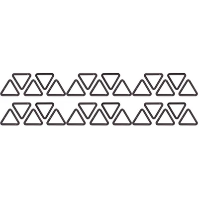 3 Sets  10 Pcs Bag Suitcase Clothing Accessories Triangle Buttons (Black) - Image 1 of 4