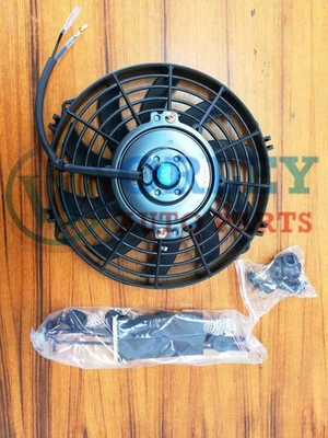 Universal 7 inch 12V volt Electric Cooling Fan Thermo Fan + Mounting kits - image 1 of 4