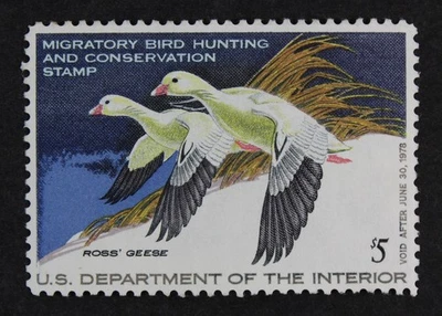 CKStamps: US Federal Duck Stamps Collection Scott#RW44 $5 Mint LH OG - Image 1 of 2