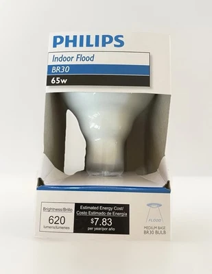 Philips 65W Br30 Soft White Indoor Flood Light Bulbs 12 Pack Dimmable - Image 1 of 4