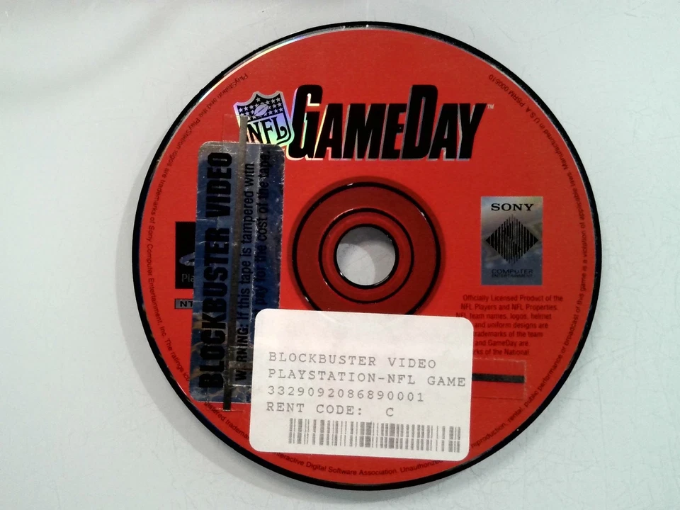 NFL GameDay PlayStation 视频游戏大片租赁橄榄球 NFL — 第 1/1 张图片