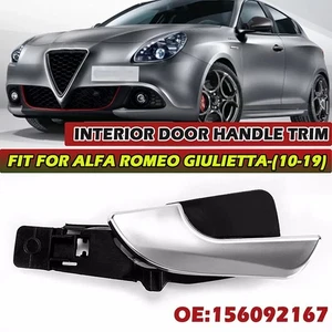 Door Handle Trim Chrome Silver Easy Installation Factory Specifications - Picture 1 of 12