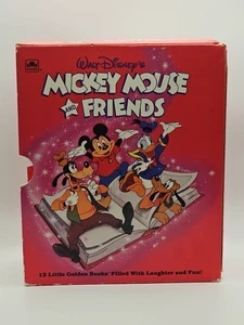 Vintage Walt Disney Mickey Mouse and Friends Little Golden Books 1990 Box - Picture 1 of 10