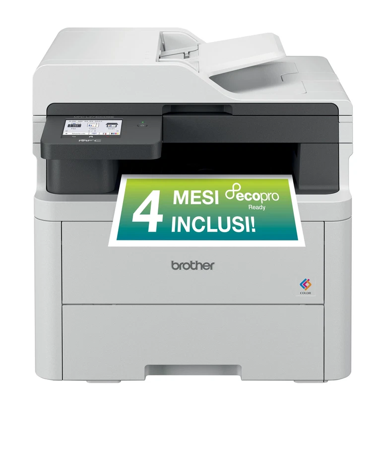 BROTHER MFC-L3740CDWE STAMPANTE AIOLASER COLOR ADF/FR AUT/WIFI - Immagine 1 di 1