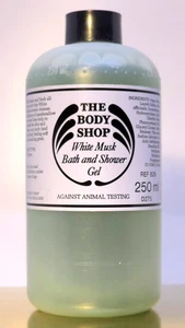 The Body Shop White Musk Bath & Shower Gel Vintage Original 1980s HUGE 250ml - Picture 1 of 3