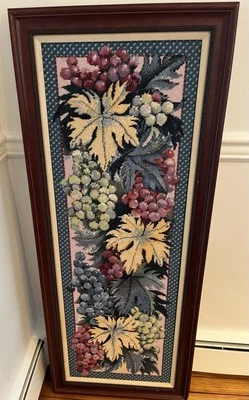 Vintage Ehrman Tapestry Picture "Grapes And Grape Vine" - Image 1 of 4