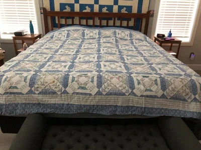 Edredón edredón JC Penney JCP Home Floral 96 x 84 King/Queen 1994  Foto 1 de 4