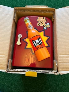 Homer Simpson Duff glowing lights mini Fridge Cooler (vintage, fully working - Picture 1 of 12