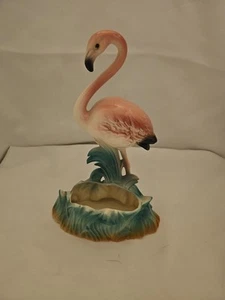 Vintage 1950s Mid-Century Modern Pink Flamingo Ceramic Planter - Picture 1 of 4